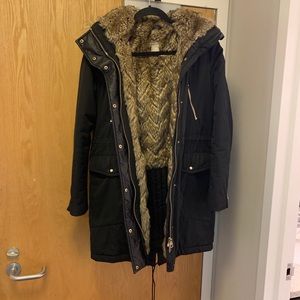 Zara long Parka with Fur